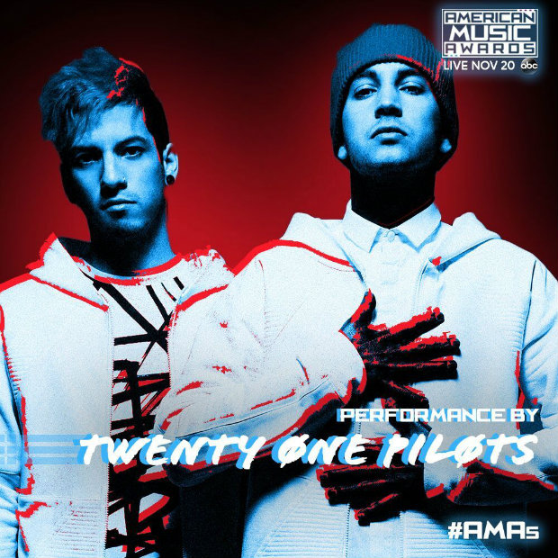 Twenty One Pilots on the AMAs