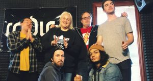 Hearts Like Lions in studio with the RIOT